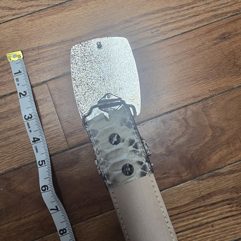 Genuine Python Leather Hand Made Belt - Picture 4 of 4